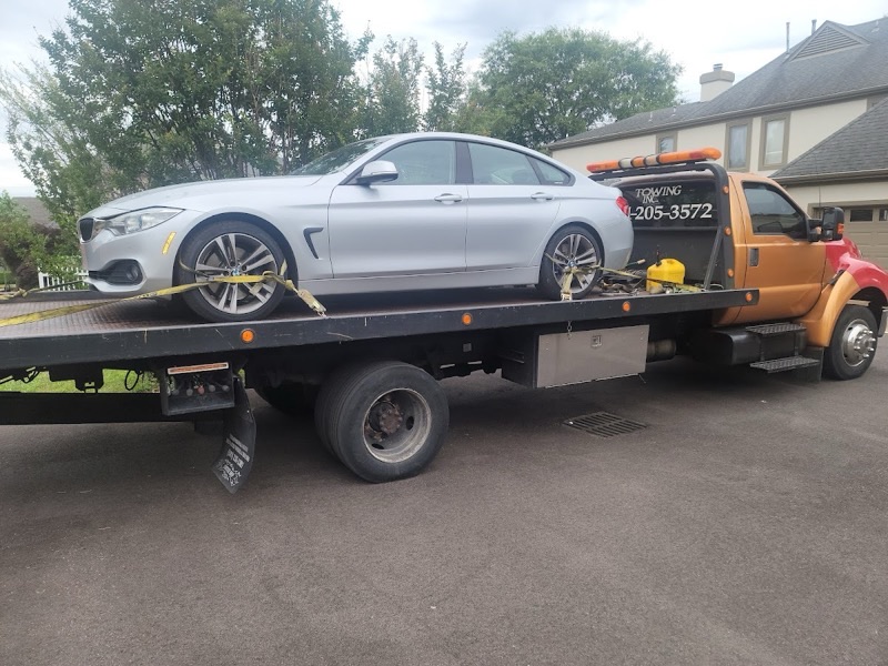 A Towing Inc. performing a vehicle recovery in Memphis